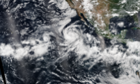 Tormenta tropical Lowell, Karina y Marie. NASA. Agosto 2014.